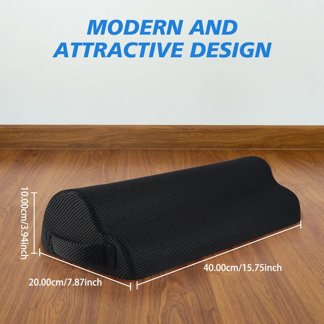 Coussinets de Soutien des Pieds pour Bureau – Repose-Pieds Ergonomique – Soulage les Douleurs du Dos et des Hanches – Pour Travail, Gaming, Ordinateur – Accessoire de Bureau à Domicile – Polyester Durable – Sans Électricité