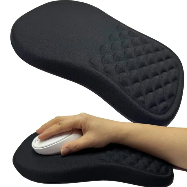 Ergonomic Wrist Rest – Mouse Pad with Comfortable Wrist Support – High-Elasticity Memory Foam – Non-Slip – Durable Silicone – Size 30×20×2.5 cm – For Laptop and Desktop