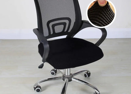 Housse de Siège Élastique Polyester pour Chaise de Bureau - Protège Chaise de Bureau, Fauteuil de Bureau, Protection Antitaches