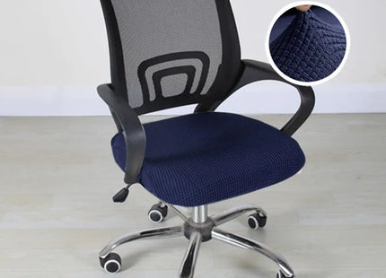 Housse de Siège Élastique Polyester pour Chaise de Bureau - Protège Chaise de Bureau, Fauteuil de Bureau, Protection Antitaches