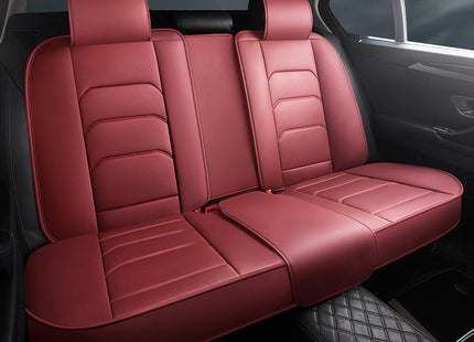 Housses de Siège de Voiture Universelles 5 Places – Style Professionnel Simple – Confortables et Durables pour Toutes les Saisons – Adaptées à la Plupart des Véhicules – Cuir Artificiel – Mousse PE Rembourrée