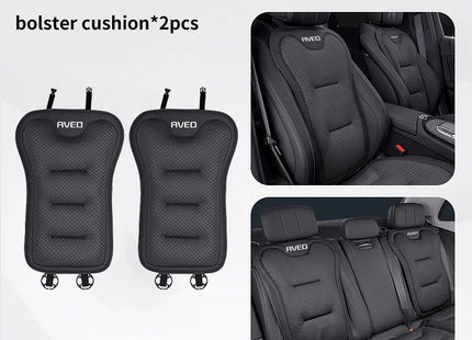 Coussin de Siège de Voiture pour Chevrolet Aveo T250 T300 (2011-2024) – Housse de Protection Dossier et Siège Arrière – Matériau Soie Glacée – Toutes Saisons – Rembourrage en Duvet – Épaisseur Standard