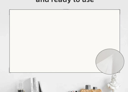 Écran de Projection Anti-Lumière 16:9 - Toile Réfléchissante Portable 60 à 133 Pouces - Grille Blanche Haute Définition 4K - Gain x2.5