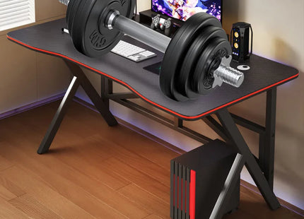 Table de Jeu Ergonomique – Bureau d’Ordinateur de Bureau – Table d’Étude et d’Apprentissage – Design Luxe et Stable – Rectangulaire – Métal Durable – Poids 2 kg – Pour Chambre, Bureau, Salle d’Étude
