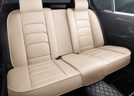 Housses de Siège de Voiture Universelles 5 Places – Style Professionnel Simple – Confortables et Durables pour Toutes les Saisons – Adaptées à la Plupart des Véhicules – Cuir Artificiel – Mousse PE Rembourrée