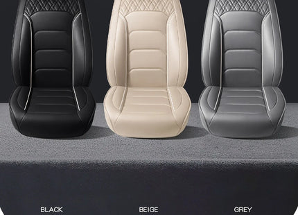 Housses de Siège de Voiture Universelles 5 Places – Style Professionnel Simple – Confortables et Durables pour Toutes les Saisons – Adaptées à la Plupart des Véhicules – Cuir Artificiel – Mousse PE Rembourrée