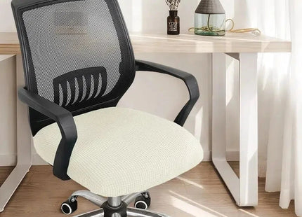 Housse de Siège Élastique Polyester pour Chaise de Bureau - Protège Chaise de Bureau, Fauteuil de Bureau, Protection Antitaches