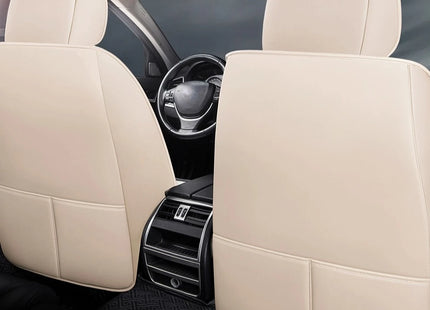 Housses de Siège de Voiture Universelles 5 Places – Style Professionnel Simple – Confortables et Durables pour Toutes les Saisons – Adaptées à la Plupart des Véhicules – Cuir Artificiel – Mousse PE Rembourrée