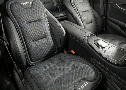 Coussin de Siège de Voiture pour Chevrolet Aveo T250 T300 (2011-2024) – Housse de Protection Dossier et Siège Arrière – Matériau Soie Glacée – Toutes Saisons – Rembourrage en Duvet – Épaisseur Standard