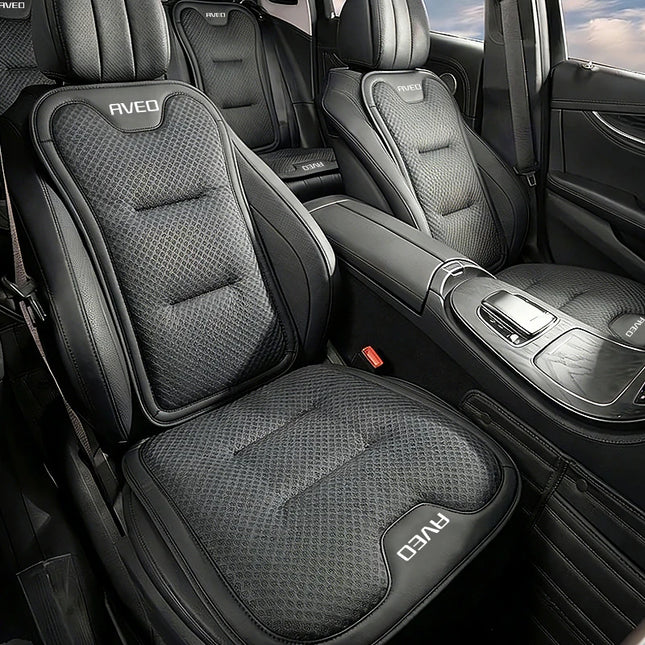 Coussin de Siège de Voiture pour Chevrolet Aveo T250 T300 (2011-2024) – Housse de Protection Dossier et Siège Arrière – Matériau Soie Glacée – Toutes Saisons – Rembourrage en Duvet – Épaisseur Standard