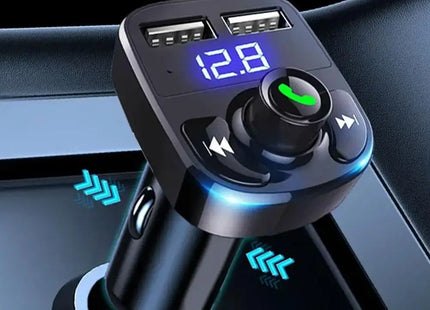 Émetteur FM Bluetooth 5.0 Voiture - Double USB 3.1A - Charge Rapide - Affichage Numérique - Kit Mains-Libres