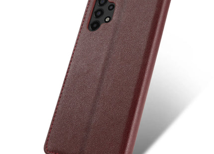 Coque Livret Cuir pour Samsung Galaxy A03, A03S, A10, A12, A13, A20E, A20S, A21S, A22, A31, A32, A33, A40, A41, A50, A51, A52, A53 4G/5G, A05S 5G - Étui de Protection Flip Poche Anti-Rayures