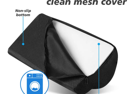 Coussinets de Soutien des Pieds pour Bureau – Repose-Pieds Ergonomique – Soulage les Douleurs du Dos et des Hanches – Pour Travail, Gaming, Ordinateur – Accessoire de Bureau à Domicile – Polyester Durable – Sans Électricité
