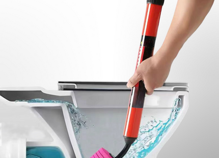 Déboucheur Toilette à Haute Pression - Pompe à Air Puissante et Réutilisable - Outil de Plomberie avec Poignée Ergonomique - Pour WC, Lavabos et Canalisations