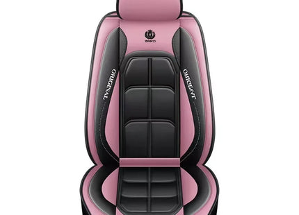 Housses de Siège Auto en Cuir Artificiel – Multi-Couleurs – Ajustement Universel – Idéal pour Améliorer le Style et la Protection de l'Intérieur Automobile – Mousse PE Rembourrée – Toutes Saisons – Disponible à l'Unité ou par Paire