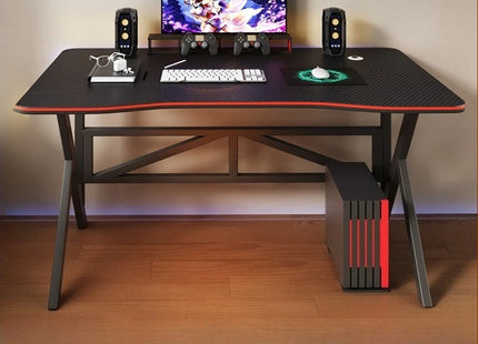 Table de Jeu Ergonomique – Bureau d’Ordinateur de Bureau – Table d’Étude et d’Apprentissage – Design Luxe et Stable – Rectangulaire – Métal Durable – Poids 2 kg – Pour Chambre, Bureau, Salle d’Étude