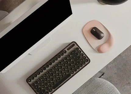 Tapis de Souris Ergonomique avec Support de Poignet en Gel – Tissu Lycra de Qualité Supérieure – Base Antidérapante en Caoutchouc – Confort et Précision pour Ordinateurs Portables et de Bureau – Idéal pour le Travail et le Gaming
