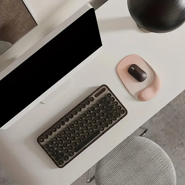 Tapis de Souris Ergonomique avec Support de Poignet en Gel – Tissu Lycra de Qualité Supérieure – Base Antidérapante en Caoutchouc – Confort et Précision pour Ordinateurs Portables et de Bureau – Idéal pour le Travail et le Gaming