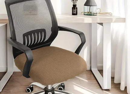 Housse de Siège Élastique Polyester pour Chaise de Bureau - Protège Chaise de Bureau, Fauteuil de Bureau, Protection Antitaches
