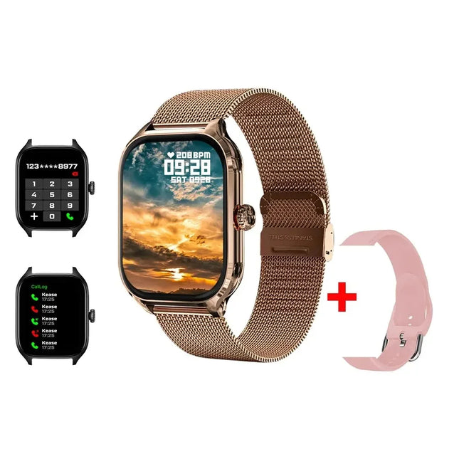 Montre Connectée H9 - 2,01" HD - Appels, Fréquence Cardiaque, 100+ Modes de Sport - Étanche - Homme / Femme