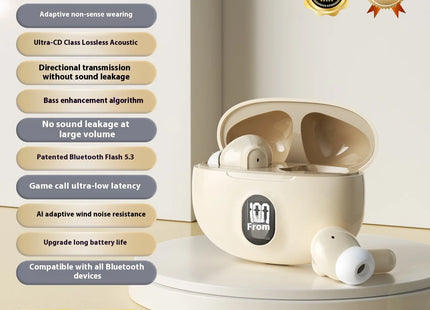 Écouteurs Sony True Wireless – HIFI Stéréo, Affichage Puissance, Compatibles iPhone et Samsung