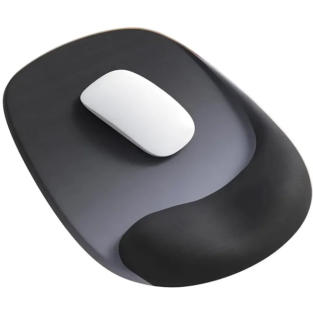 Tapis de Souris Ergonomique avec Support de Poignet en Gel – Tissu Lycra de Qualité Supérieure – Base Antidérapante en Caoutchouc – Confort et Précision pour Ordinateurs Portables et de Bureau – Idéal pour le Travail et le Gaming