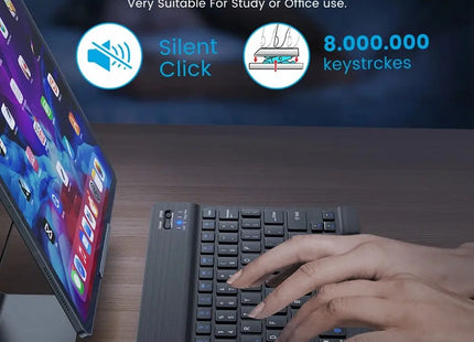 Clavier Sans Fil Bluetooth 78 Touches – Mini Clavier Portable Compatible Android, iOS, Windows, iPad, Tablette et PC