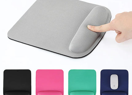 Tapis de Souris Ergonomique Eva – Repose-Poignet Intégré – Confortable – Antidérapant – Pour Gaming, Bureautique, Ordinateur Portable – Accessoire de Bureau – Couleur Unie – Caoutchouc Durable