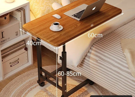 Petit Bureau Multifonctionnel pour Chambre à Coucher / Dortoir / Bureau à Domicile – Table d’Étude Peu Encombrante pour Étudiants – Avec Roulettes – Design Moderne – Métal Durable – Assemblage Facile