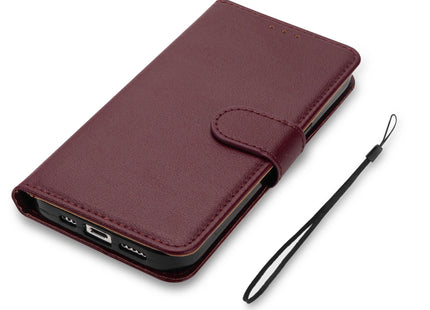 Coque Livret Cuir pour Samsung Galaxy A03, A03S, A10, A12, A13, A20E, A20S, A21S, A22, A31, A32, A33, A40, A41, A50, A51, A52, A53 4G/5G, A05S 5G - Étui de Protection Flip Poche Anti-Rayures