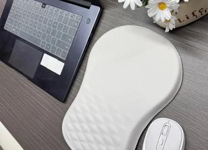 Repose-Poignet Ergonomique – Tapis de Souris avec Support de Poignet Confortable – Coton Mémoire Haute Élasticité – Antidérapant – Silicone Durable – Taille 30×20×2,5 cm – Pour Ordinateur Portable et Bureau