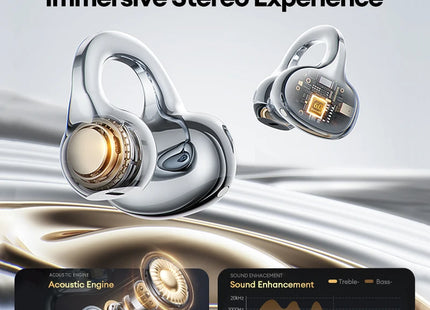 Casque Bluetooth Lenovo Pro LE3  : Réduction de Bruit Active, 25h d'Autonomie, Écouteurs Sport Clip Ear (IPX4, Bluetooth 6.0) - Gris/Violet/Beige/Rose