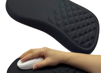 Repose-Poignet Ergonomique – Tapis de Souris avec Support de Poignet Confortable – Coton Mémoire Haute Élasticité – Antidérapant – Silicone Durable – Taille 30×20×2,5 cm – Pour Ordinateur Portable et Bureau