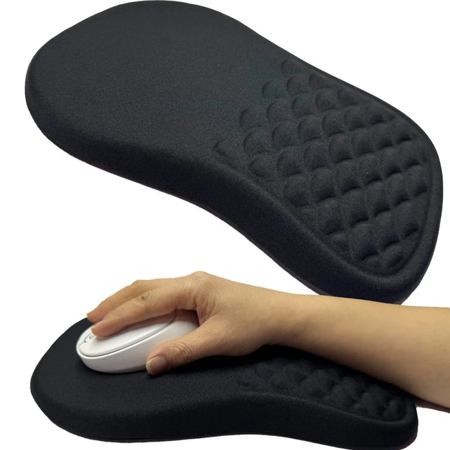 Repose-Poignet Ergonomique – Tapis de Souris avec Support de Poignet Confortable – Coton Mémoire Haute Élasticité – Antidérapant – Silicone Durable – Taille 30×20×2,5 cm – Pour Ordinateur Portable et Bureau