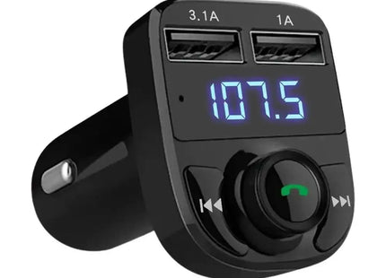 Émetteur FM Bluetooth 5.0 Voiture - Double USB 3.1A - Charge Rapide - Affichage Numérique - Kit Mains-Libres