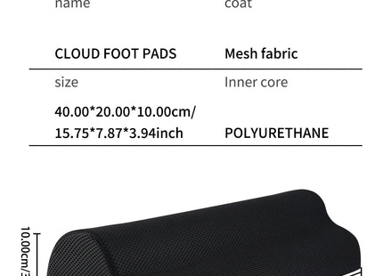 Coussinets de Soutien des Pieds pour Bureau – Repose-Pieds Ergonomique – Soulage les Douleurs du Dos et des Hanches – Pour Travail, Gaming, Ordinateur – Accessoire de Bureau à Domicile – Polyester Durable – Sans Électricité