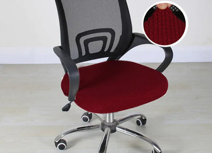 Housse de Siège Élastique Polyester pour Chaise de Bureau - Protège Chaise de Bureau, Fauteuil de Bureau, Protection Antitaches