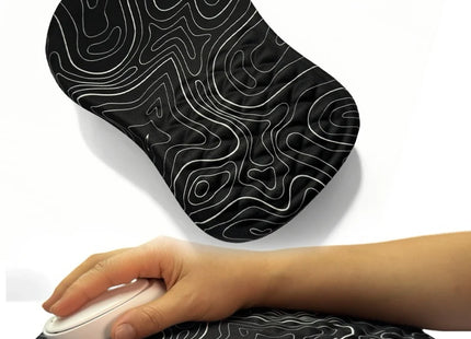 Repose-Poignet Ergonomique – Tapis de Souris avec Support de Poignet Confortable – Coton Mémoire Haute Élasticité – Antidérapant – Silicone Durable – Taille 30×20×2,5 cm – Pour Ordinateur Portable et Bureau
