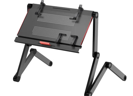 Bureau pour Ordinateur Portable Couché – Support Pliable et Réglable pour Tablette – Table de Lit Mobile – Étagère pour Clavier Intégrée – Aluminium Léger – Indépendant – Pour Lit, Canapé, Bureau