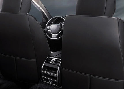 Housses de Siège de Voiture Universelles 5 Places – Style Professionnel Simple – Confortables et Durables pour Toutes les Saisons – Adaptées à la Plupart des Véhicules – Cuir Artificiel – Mousse PE Rembourrée