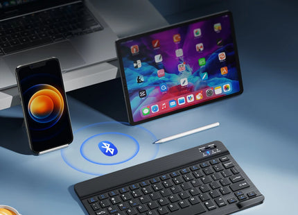 Clavier Sans Fil Bluetooth 78 Touches – Mini Clavier Portable Compatible Android, iOS, Windows, iPad, Tablette et PC