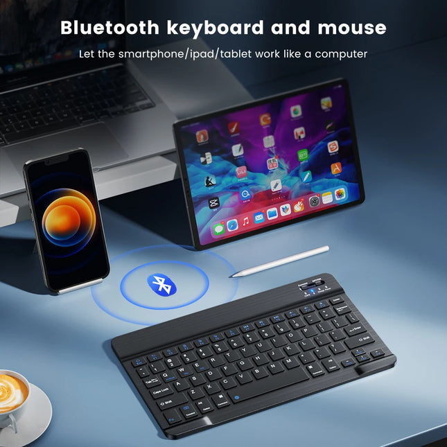 Clavier Sans Fil Bluetooth 78 Touches – Mini Clavier Portable Compatible Android, iOS, Windows, iPad, Tablette et PC