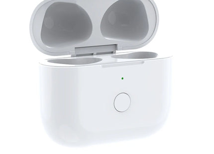 Boîtier de Charge de Remplacement pour AirPods 3, AirPods 4 et AirPods Pro 3 – Charge Sans Fil et Filaire – Batterie 600 mAh – Autonomie 4 Recharges Complètes – Fenêtre Pop-up d’Appairage – Témoin LED – Accessoire QIC