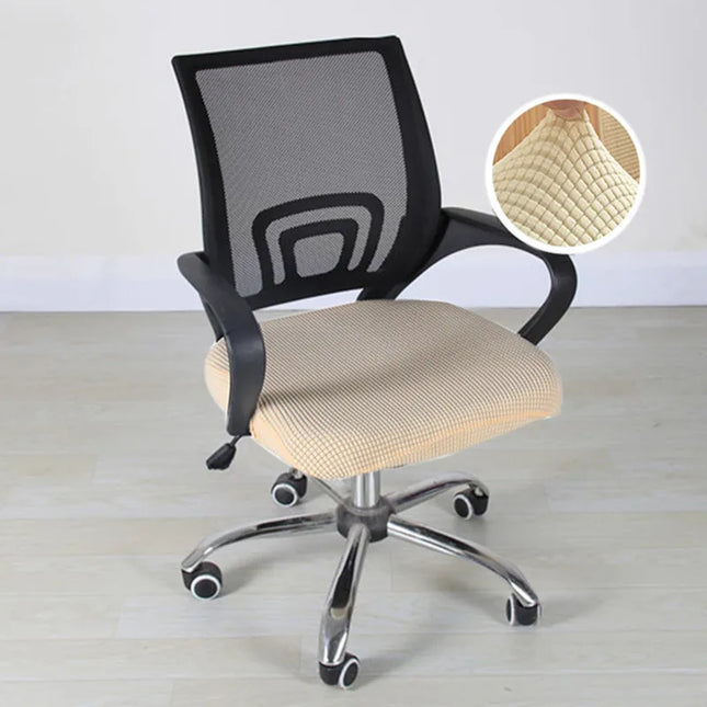 Housse de Siège Élastique Polyester pour Chaise de Bureau - Protège Chaise de Bureau, Fauteuil de Bureau, Protection Antitaches