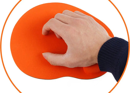 Tapis de Souris Ergonomique avec Repose-Poignet Confortable – Antidérapant – Polymère Souple – Surface Éponge et Tissu – Dos Caoutchouc Néoprène – Pour PC, Ordinateur Portable – Taille 23 x 18 cm
