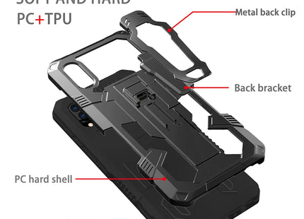 Funda Peaktop a prueba de golpes con soporte magnético para Samsung Galaxy A02S, A03 Core, A01, A30 y A70 (soporte y soporte)