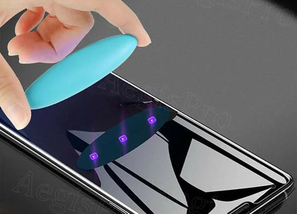 Lot de 2 Protecteurs d'Écran en Verre Trempé 9H – UV Full Glue 3D HD Clear – Compatible Samsung Galaxy S10 à S26 Plus Ultra et Note8 à Note20 Plus Ultra – Bord 5D Curved – Anti-Empreintes – Support Capteur d'Empreintes