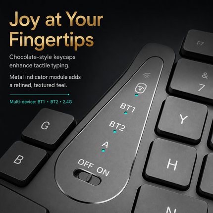 2.4 GHz Wireless Ergonomic Keyboard – Natural Split Design – Integrated Wrist Rest – Adjustable Tilts – 111 Keys with Numeric Keypad – Silent and Responsive Keys – Rechargeable – Compatible with PC, Mac, Tablet