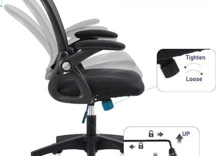 Fauteuil de Bureau Ergonomique avec Support Lombaire - Chaise de Bureau et Domicile - Hauteur et Accoudoirs Réglables - Certifié BIFMA - GERTTRONY