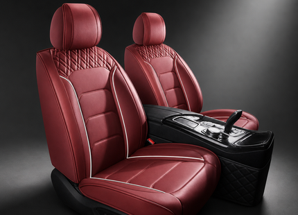 Housses de Siège de Voiture Universelles 5 Places – Style Professionnel Simple – Confortables et Durables pour Toutes les Saisons – Adaptées à la Plupart des Véhicules – Cuir Artificiel – Mousse PE Rembourrée
